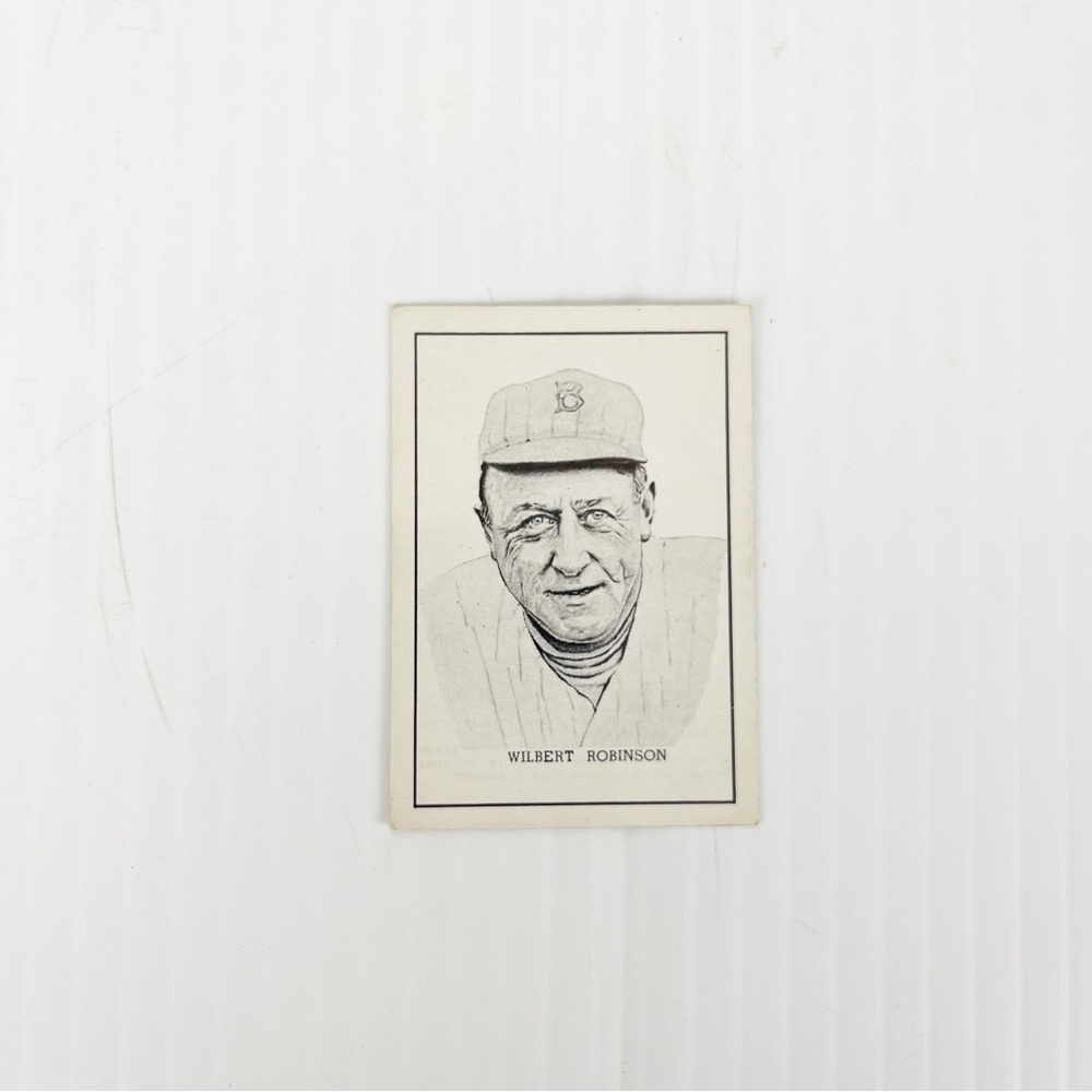 Vintage 1950 Callahan Hall of Fame Wilbert Robinson Baseball Trading Card